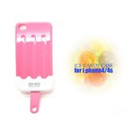 iPhone4S/4★NEWツートンアイスクリームSTYLEケースカバー【全8色】 ピンク/ホワイト