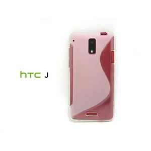 HTC J★滑りにくい素材を使用!! シンプルでなおかつ使いやすいHTC J 対応のケース【全2色】 クリア