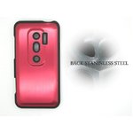 HC015★HTC EVO 3D ISW12HT★アルミの高級感溢れるスタイリッシュなケース♪【全4色】 レッド