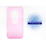 HTC EVO 3D ISW12HT★クリアのシンプルなラバーケース!!【全4色】 クリアピンク