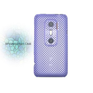 HTC EVO 3D ISW12HT★パンチングメッシュのタフでイカしたケース!!【全4色】 パープル