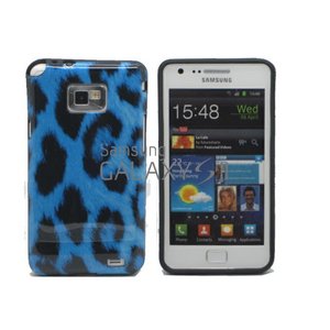 GALAXY S2 SC02C★レオパードスタイル★ヒョウ柄のケース!!【全3色】 ブルー