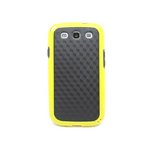 GALAXY S3 SC06D★カラーフレームにカーボンタイプの高級感あるケース!! シンプルで洗練されたカッコよさが必見です!!【全6色】 イエローフレーム/ブラック