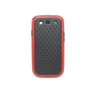 GALAXY S3 SC06D★カラーフレームにカーボンタイプの高級感あるケース!! シンプルで洗練されたカッコよさが必見です!!【全6色】 レッドフレーム/ブラック