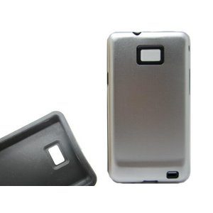 GALAXY S2 SC02C★アルミとラバーを合体させた画期的なケース!! 外側はアルミでハードにGALAXYを保護して、内側はラバーでピッタリフィット!!【全8色】 シルバー