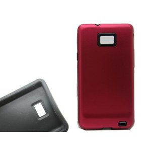 GALAXY S2 SC02C★アルミとラバーを合体させた画期的なケース!! 外側はアルミでハードにGALAXYを保護して、内側はラバーでピッタリフィット!!【全8色】 レッド