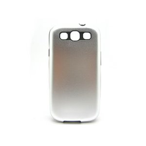 GALAXY S3 SC06D★アルミとラバーを合体させた画期的なケース!! 外側はアルミでハードにGALAXYを保護して、内側はラバーでピッタリフィット!!【全8色】 シルバー