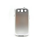 GALAXY S3 SC06D★アルミとラバーを合体させた画期的なケース!! 外側はアルミでハードにGALAXYを保護して、内側はラバーでピッタリフィット!!【全8色】 シルバー