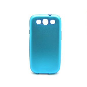 GALAXY S3 SC06D★アルミとラバーを合体させた画期的なケース!! 外側はアルミでハードにGALAXYを保護して、内側はラバーでピッタリフィット!!【全8色】 ブルー