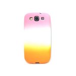 GALAXY S3 SC06D★3色のカラーグラデーションが目を引くケース!! TPU素材で滑りにくい♪【全4色】 ピンク/オレンジ