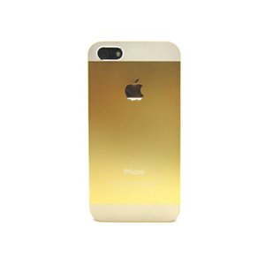 iPhone5★BACK SIDE ALUMI APPLE★背面がアルミでできたケース!! アップルマークのロゴが入ってオシャレに♪【全6色】 ゴールド