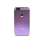 iPhone5★BACK SIDE ALUMI APPLE★背面がアルミでできたケース!! アップルマークのロゴが入ってオシャレに♪【全6色】 パープル