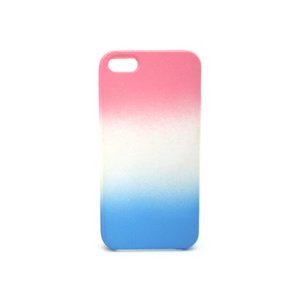 iPhone5★3色のカラーグラデーションが目を引くケース!! TPU素材で滑りにくい♪【全4色】 ピンク/ブルー