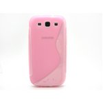 GALAXY S3 SC06D★人気のウェーブデザインのTPUケース!! 【全3色】 ピンク