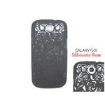 GALAXY S3 SC06D★Silhoute Rose Style Case★シルエットローズスタイルケース【全4色】 ブラック