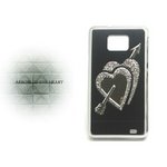ドコモ★GALAXY S2 SC02C★豪華ラインストーン Arrow of the Heart STYLE ケース 【全4色】 ブラック