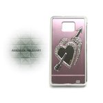 ドコモ★GALAXY S2 SC02C★豪華ラインストーン Arrow of the Heart STYLE ケース 【全4色】 ピンク
