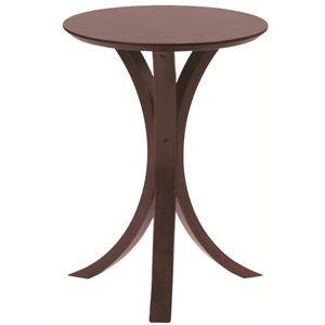 丸型サイドテーブル 木製 高さ54.5cm NET-410BR ブラウン 商品画像