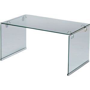 ローテーブル/強化ガラステーブルS 長方形 ガラス天板 (リビング家具) PT-28CL クリア 商品画像