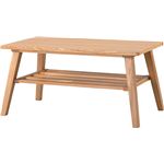 コーヒーテーブル 【モティ】 長方形 木製 棚収納付き RTO-744TNA ナチュラル