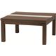 リビングこたつテーブル 【ratio】レシオ 正方形(75cm×75cm) 木製/強化ガラス製 750BR ブラウン