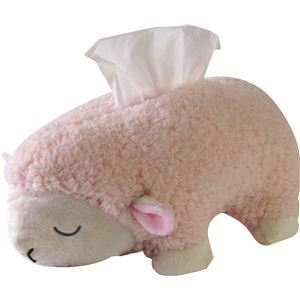 ふわふわタッチ 羊のメアリー ティッシュケース ピンク