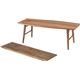 木製折りたたみテーブル(フォールディングテーブル アポロ) 木製 棚収納付き 木目調 NET-614WAL - 縮小画像2