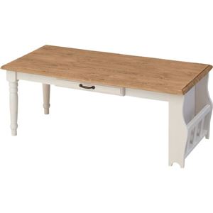 センターテーブル 【Midi】ミディ 木製 棚/引き出し収納付き CFS-214 - 拡大画像