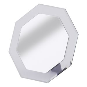 八角形ミラー スチロール樹脂 AHK-920349 クリア - 拡大画像