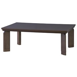 リビングこたつテーブル 【MERIDA】 長方形（120cm×80cm） 本体 木製 高さ調節可(継脚式) メリダ120 - 拡大画像