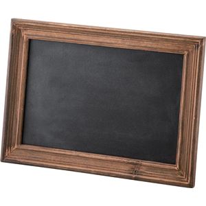 スタンドブラックボード (黒板) 木製 (天然木) 幅22cm×高さ29cm LFS-471BR ブラウン 商品画像