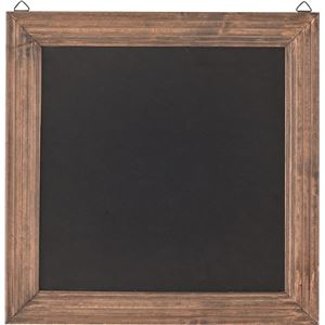 ウォールブラックボード (黒板) 木製 (天然木) 吊り下げ/壁掛け 幅41cm×高さ41cm LFS-472BR ブラウン - 拡大画像