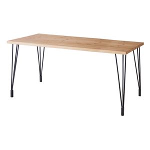 ダイニングテーブル（天然木／アイアン） LEIGHTON（レイトン） ミディアムブラウン NW-114MBR - 拡大画像