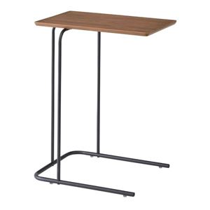 デザインサイドテーブル/ミニテーブル 【幅35cm】 スチールフレーム ブラウン 『アーロン』 END-222BR 商品画像
