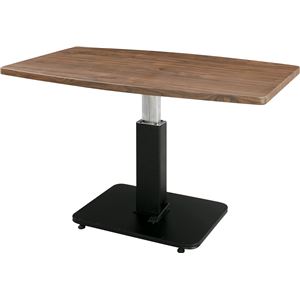 リフトテーブル/昇降機能付きセンターテーブル 【幅120cm】 高さ52-70cm ブラウン 『ジオ』 MIP-52BR 商品画像