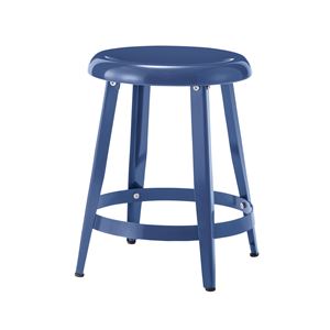 スチール製スツール/丸椅子 【ブルー】 直径36cm×高さ45cm PC-65BL 〔インテリア家具 ディスプレイ用品 什器〕 商品画像