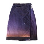 スカートブランケット/防寒グッズ 【夜空柄】 フリーサイズ 〔アウトドアグッズ 防寒具〕の画像