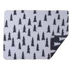 北欧柄シートブランケット/ひざ掛け 【幅130cm×奥行150cm】 ポリエステル・ウール 大判