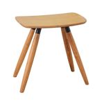 北欧風 スツール/玄関椅子 【幅45×奥行30×高さ44cm】 木製 スチール 〔リビング ダイニング 玄関 廊下〕