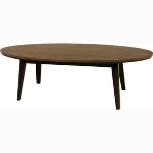 リビングこたつテーブル 【Lindo】リンド オーバル形（120cm×60cm） 本体 木製 Lindo120WAL - 拡大画像