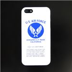 iPhone5ケース USAF タッチペン付き ホワイト ロゴ 12E