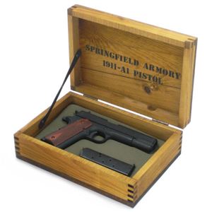 ピストルガスケース ガバメント1911 木製ボックス 1個用