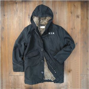 ヒューストン デッキジャケット N-1 ロング [ブラック / XL][un50209bkxl]A04D05D