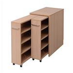 1cmピッチ隙間収納 収納BOX ロータイプ D59.5用 2連セット YHK-0209SET2-NA