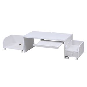 ロータイプパソコンデスク 壁面タイプ SGT-0083-WH