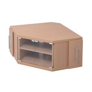 スライド収納庫付コーナーテレビ台 SGT-0085-NA