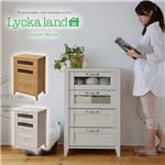 Lycka land 収納チェスト 60cm幅 FLL-0025-WH ホワイト