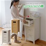 Lycka land 収納チェスト 40cm幅 FLL-0026-WH ホワイト