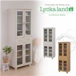 Lycka land 食器棚 60cm幅 FLL-0011-WH ホワイト