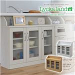 Lycka land カウンター下キャビネット 90cm幅 FLL-0018-WH ホワイト